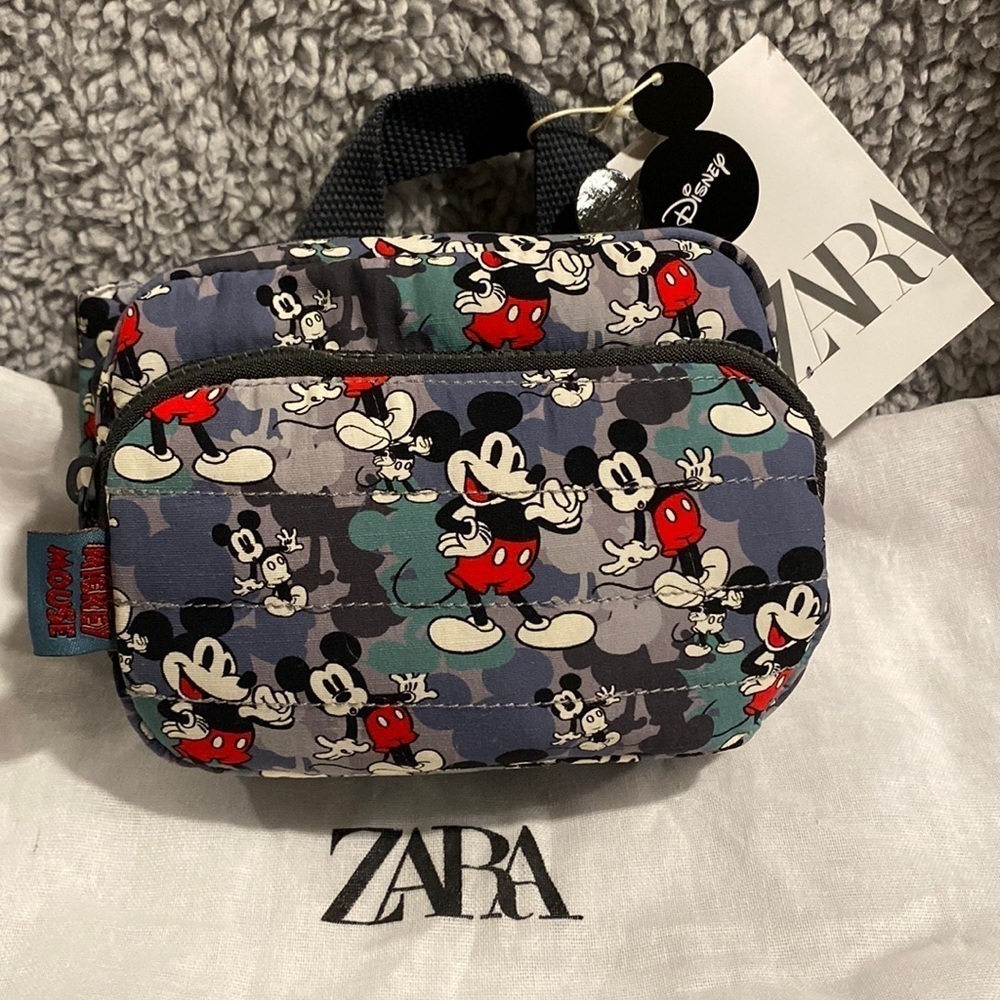 ZARA KIDS sold out Disney Mickey belt bag NWT